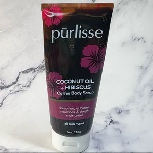 New Purlisse COCONUT OIL + HIBISCUS COFFEE BODY SCRUB